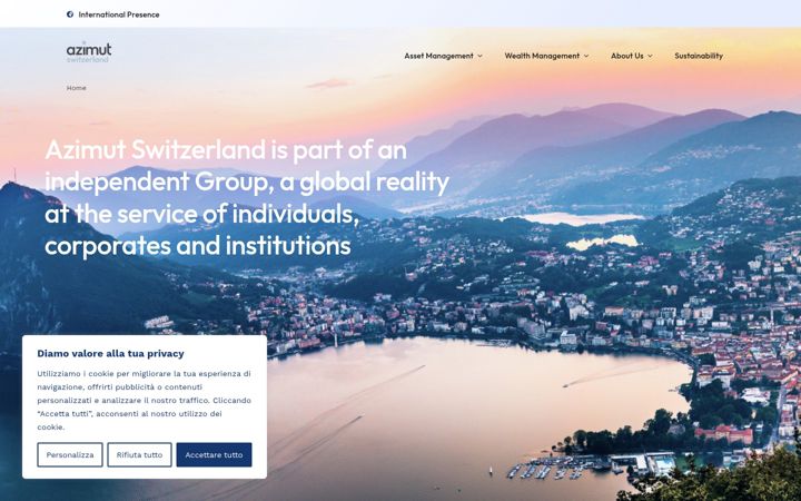 Screenshot of azimutswitzerland.ch