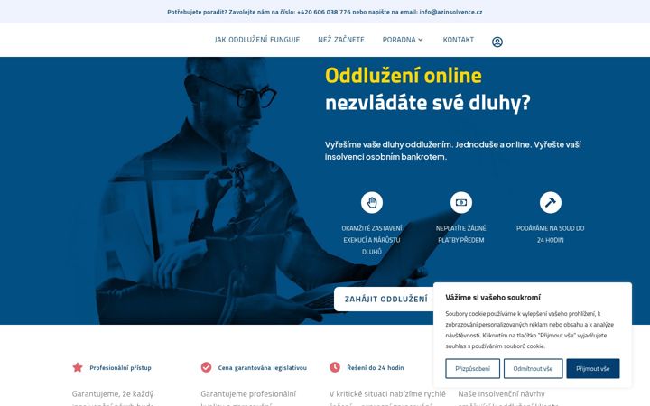 Screenshot of azinsolvence.cz