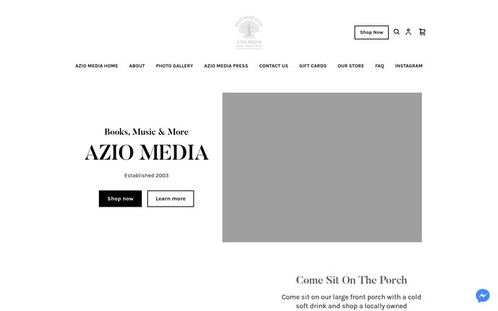 Screenshot of aziomedia.com
