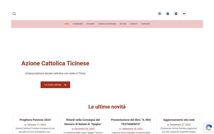 Screenshot of azionecattolica.ch