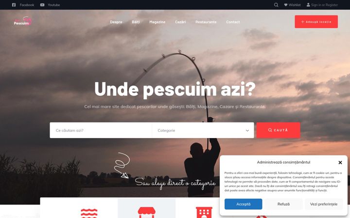 Screenshot of azipescuim.ro