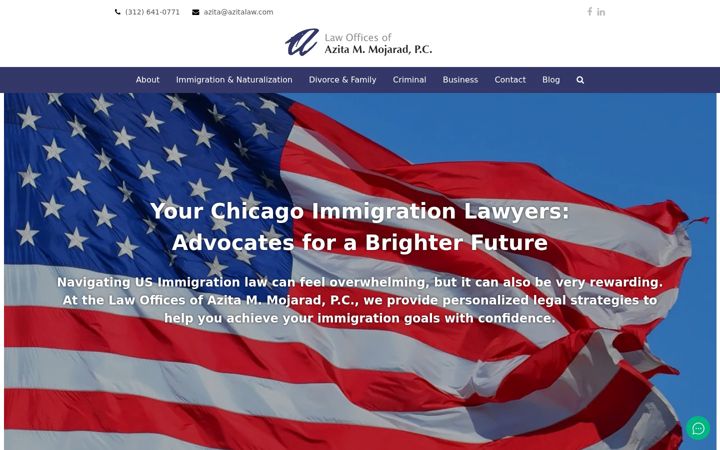 Screenshot of azitalaw.com