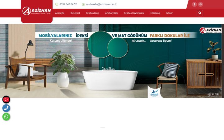 Screenshot of azizhan.com.tr