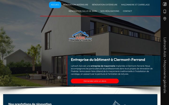 Screenshot of azizmilano.fr