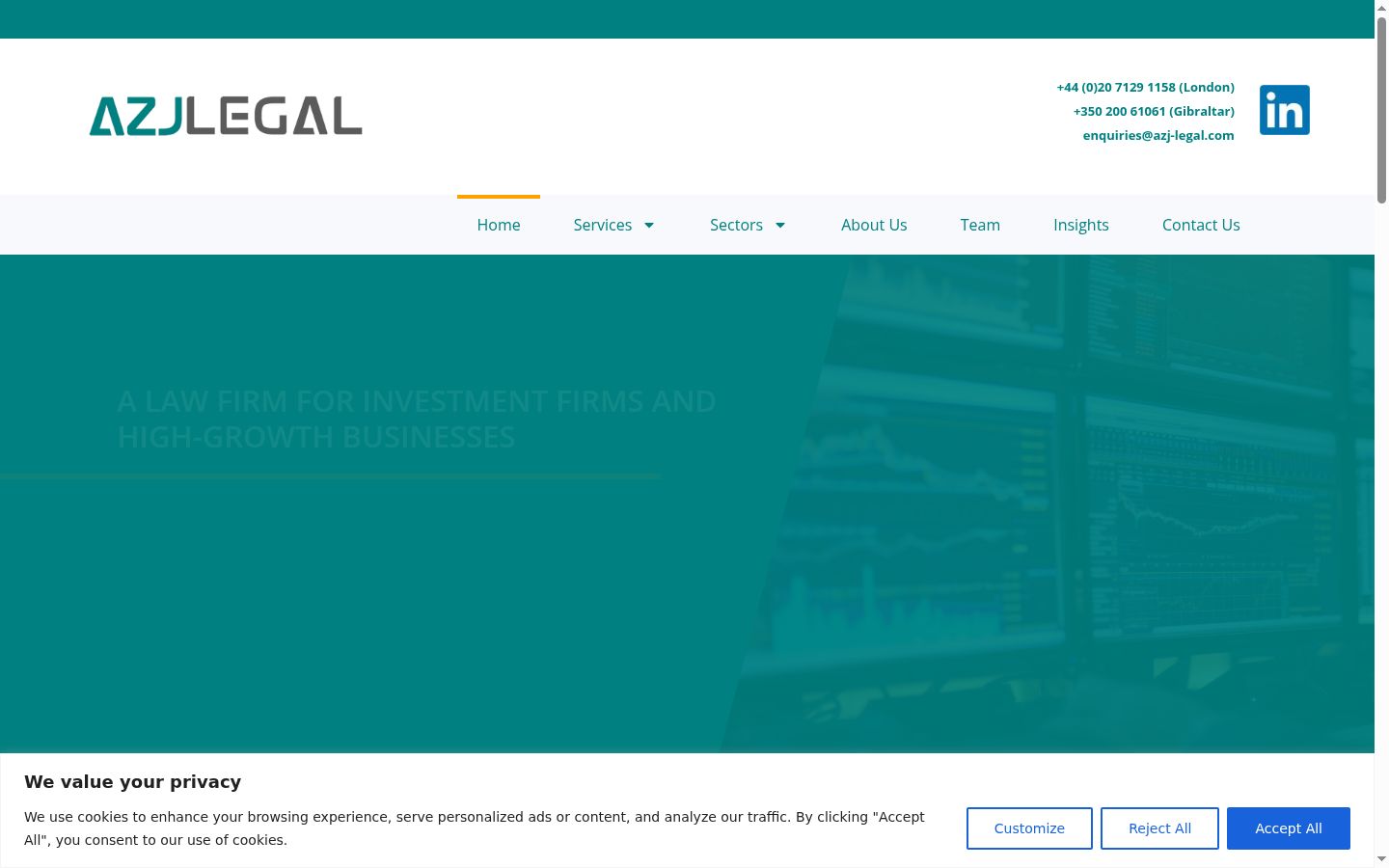 Ekraanipilt nõusolekubännerist, mida näidati enne mis tahes suhtlust