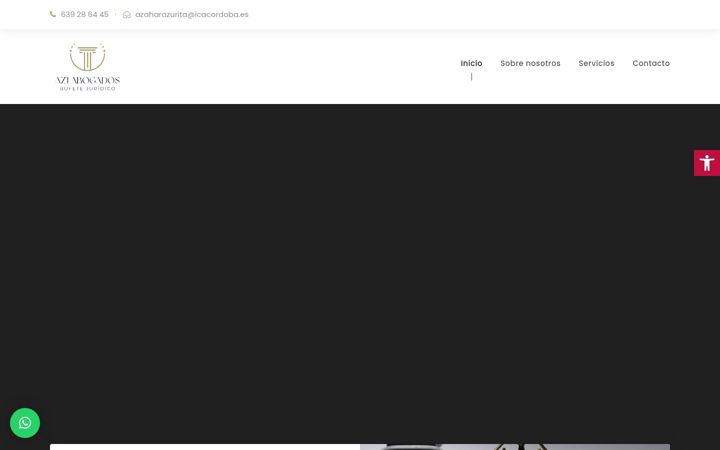 Screenshot of azjabogados.com