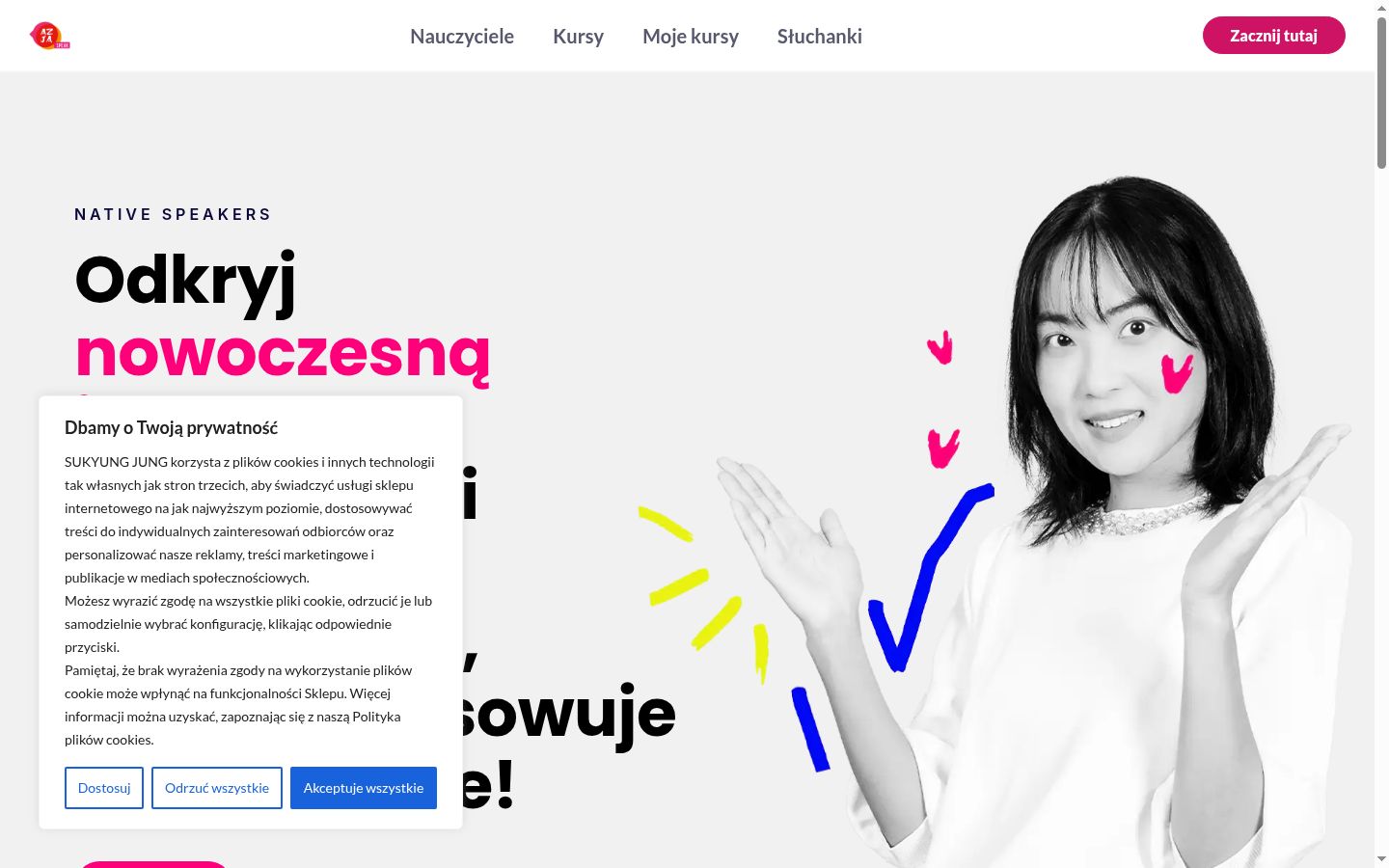 Screenshot tal-banner tal-kunsens muri qabel kwalunkwe interazzjoni