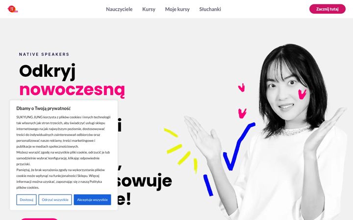 Screenshot of azjaspeak.com