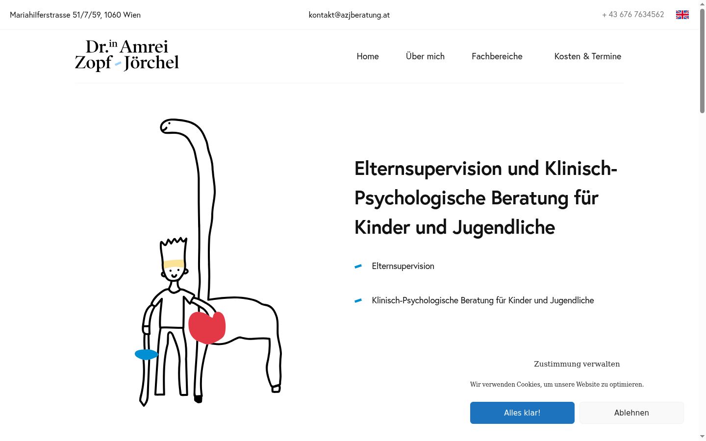 Screenshot van de toestemmingsbanner zoals getoond vóór enige interactie