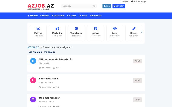 Screenshot of azjob.az