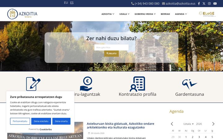 Screenshot of azkoitia.eus