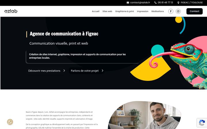 Screenshot di azlab.fr