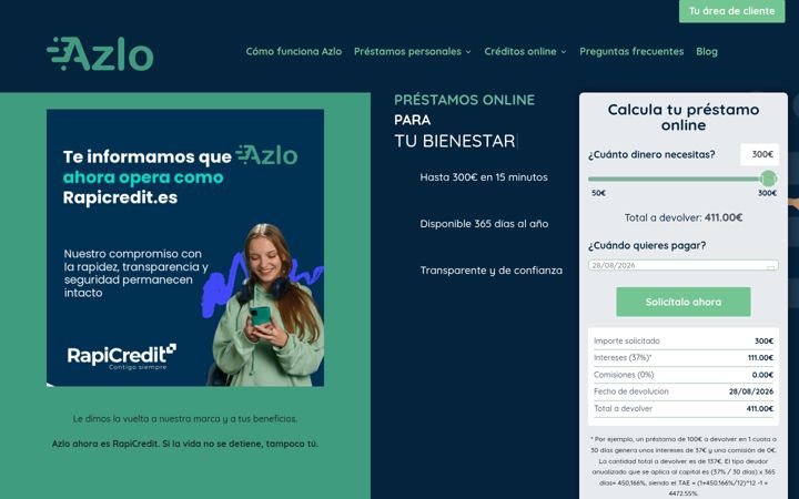 Screenshot of azlo.es