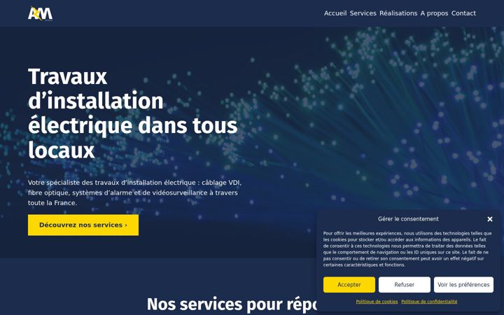 Screenshot di azm-reseaux.fr