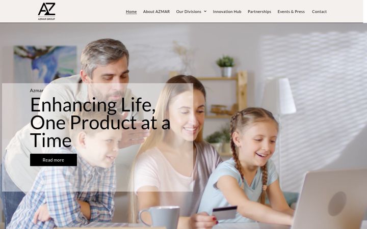 Screenshot of azmar.ae