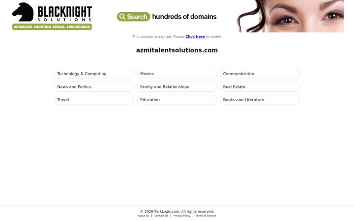 Screenshot of azmitalentsolutions.com