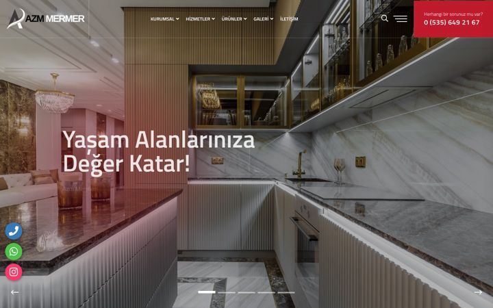 Screenshot of azmmermer.com.tr