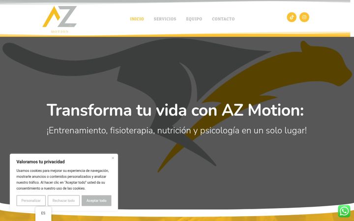 Skjermbilde av azmotion.es