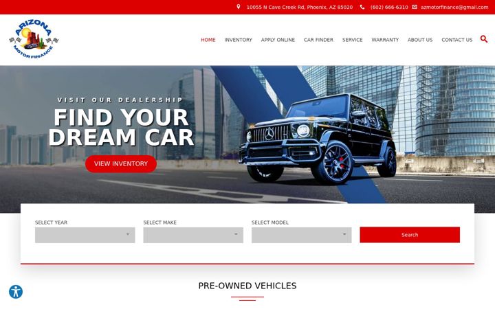 Screenshot of azmotorfinance.com