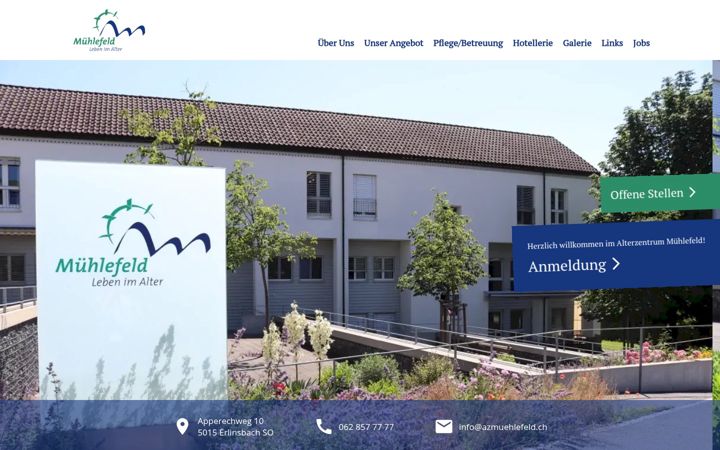 Screenshot of azmuehlefeld.ch