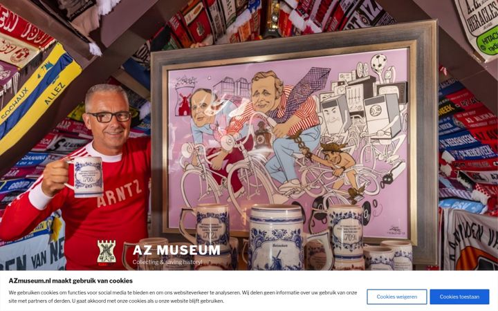 Screenshot of azmuseum.nl