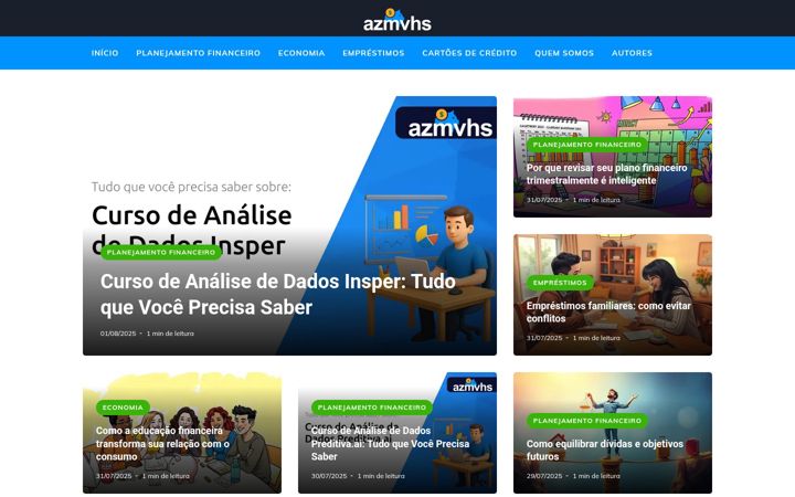 Captură de ecran a azmvhs.com