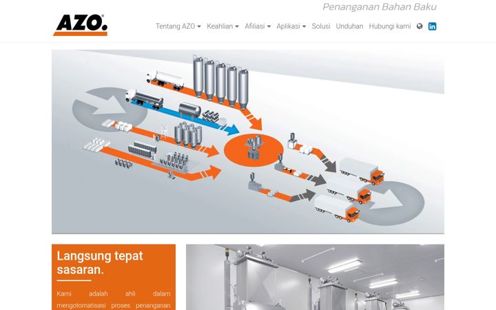 Screenshot of azo.co.id