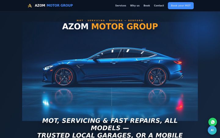 Screenshot of azommotorgroup.co.uk