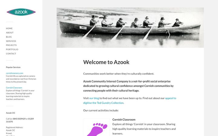 Screenshot of azook.org.uk