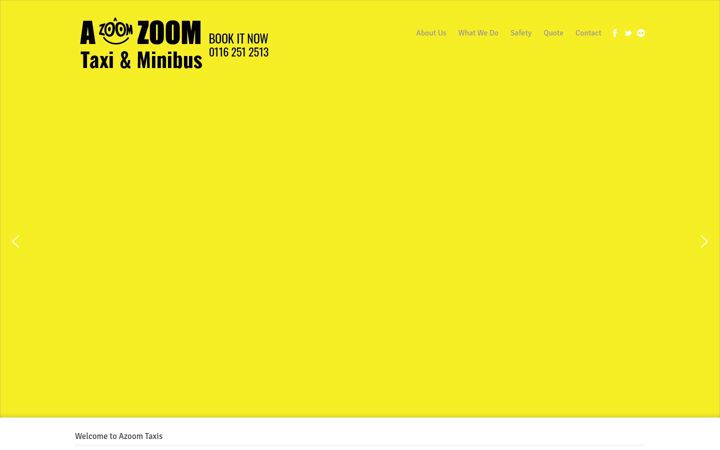 Screenshot of azoomtaxi.co.uk
