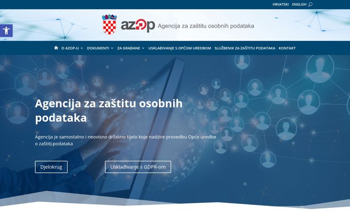 Screenshot of azop.hr