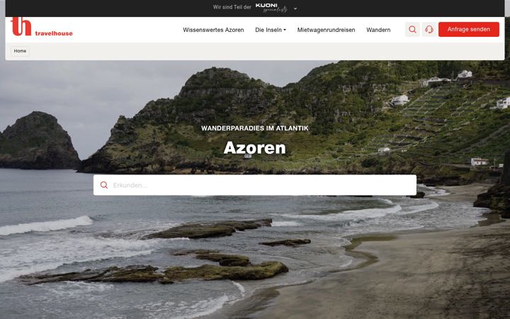 Skærmbillede af azoren.ch