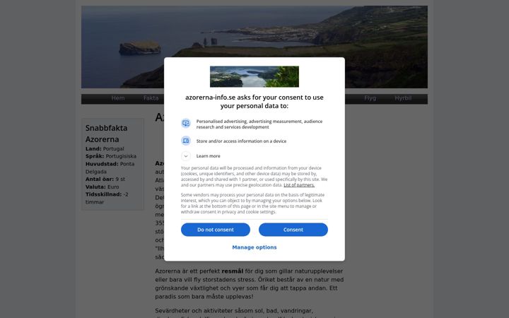 Ekraanipilt saidist azorerna-info.se