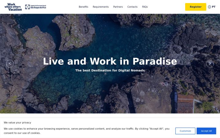 Screenshot of azoresdigitalnomad.org