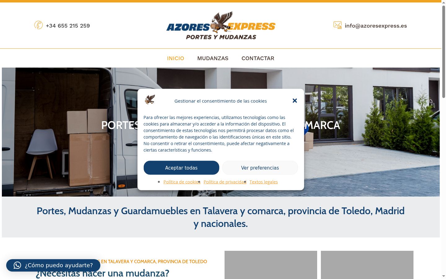 Screenshot tal-banner tal-kunsens muri qabel kwalunkwe interazzjoni