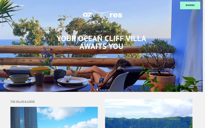 Screenshot of azoresstays.com