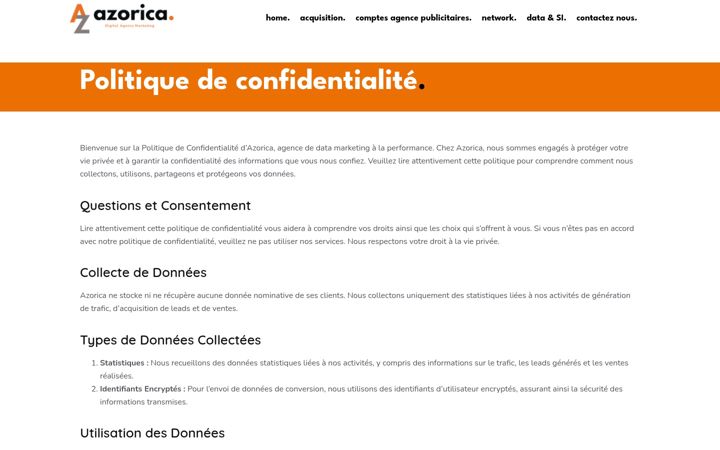 Screenshot di azorica.fr