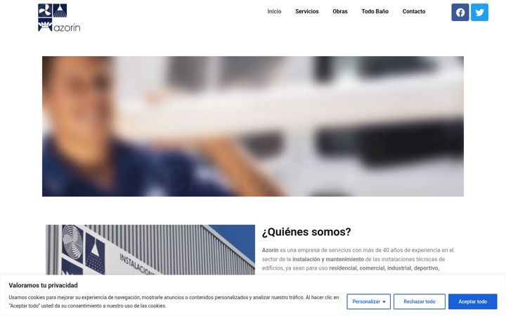Screenshot of azorinsl.com