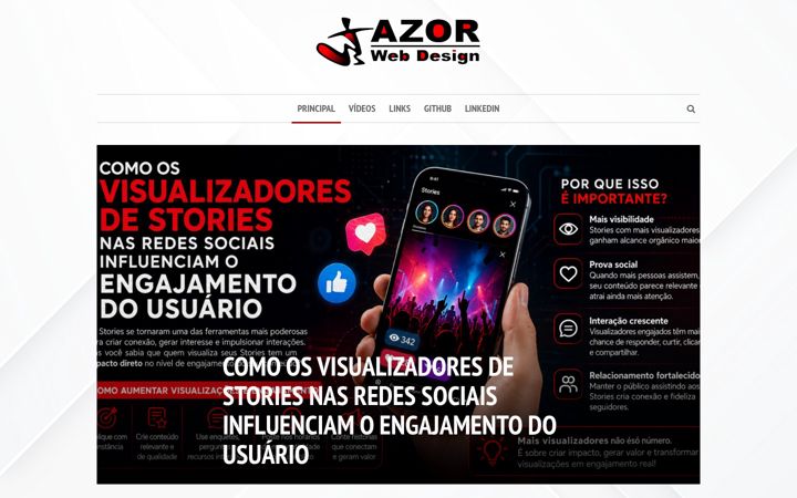 Screenshot of azorweb.com.br