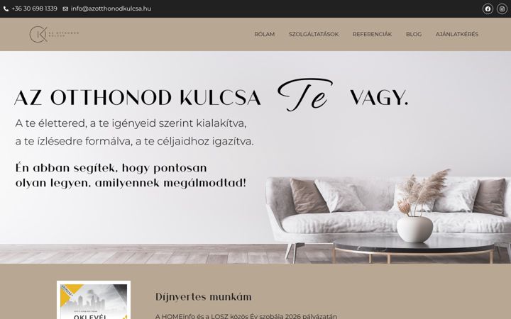 Screenshot of azotthonodkulcsa.hu