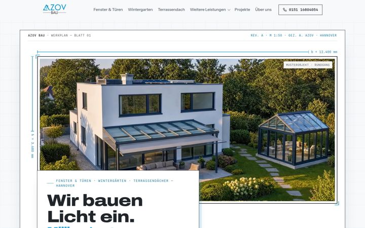 Screenshot of azovbau.de