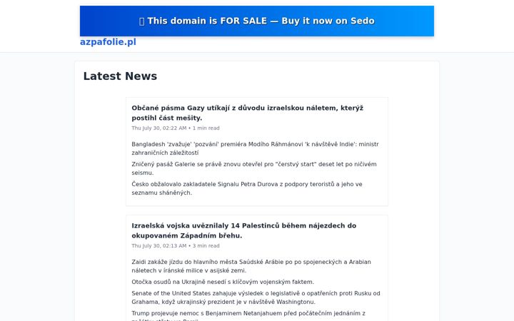 Screenshot of azpafolie.pl