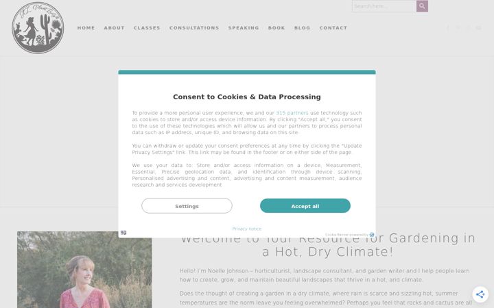 Screenshot of azplantlady.com