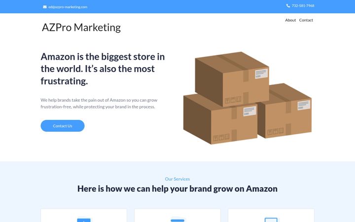 Screenshot of azpro-marketing.com