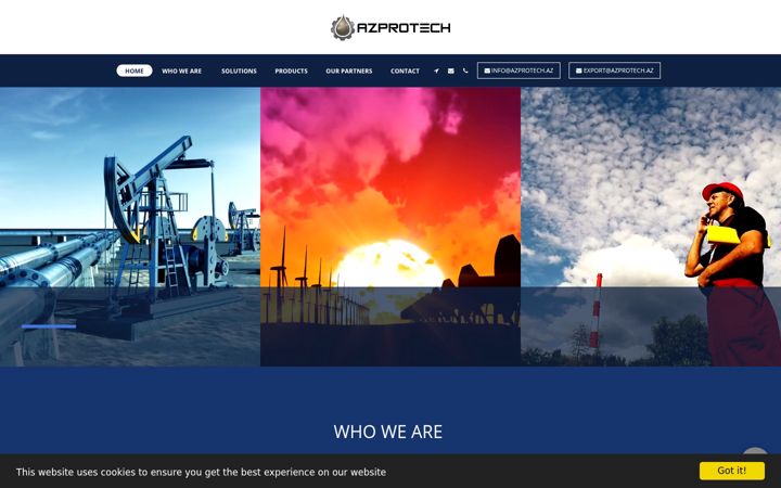 Screenshot of azprotech.az