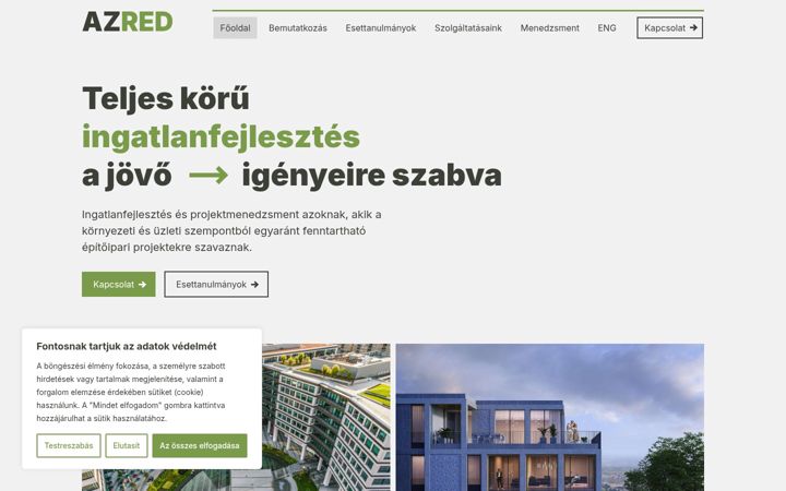 Screenshot of azred.eu