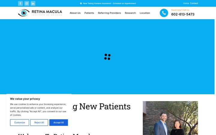 Screenshot of azretinamacula.com