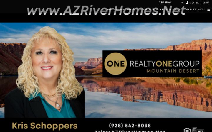 Екранна снимка на azriverhomes.net