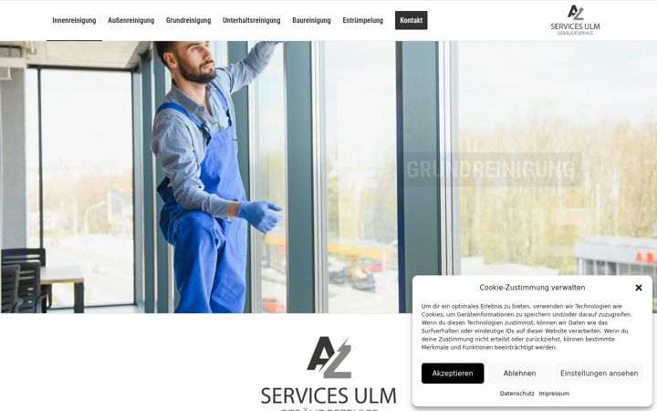 Screenshot of azservices-ulm.de