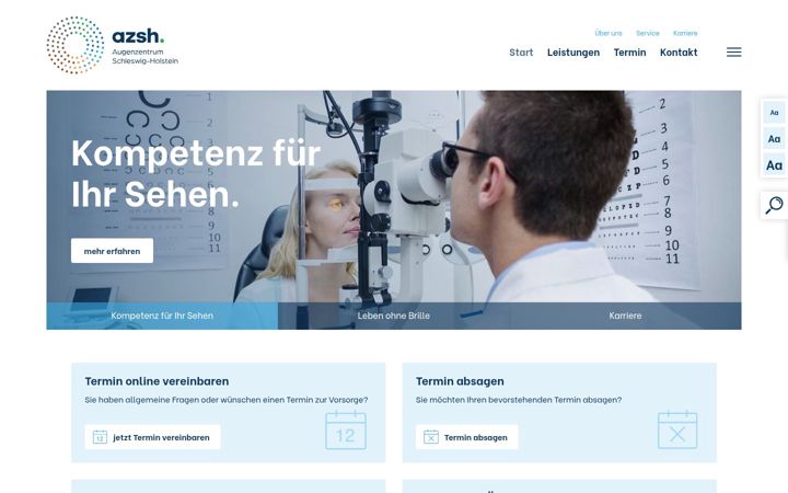 Screenshot of azsh.de